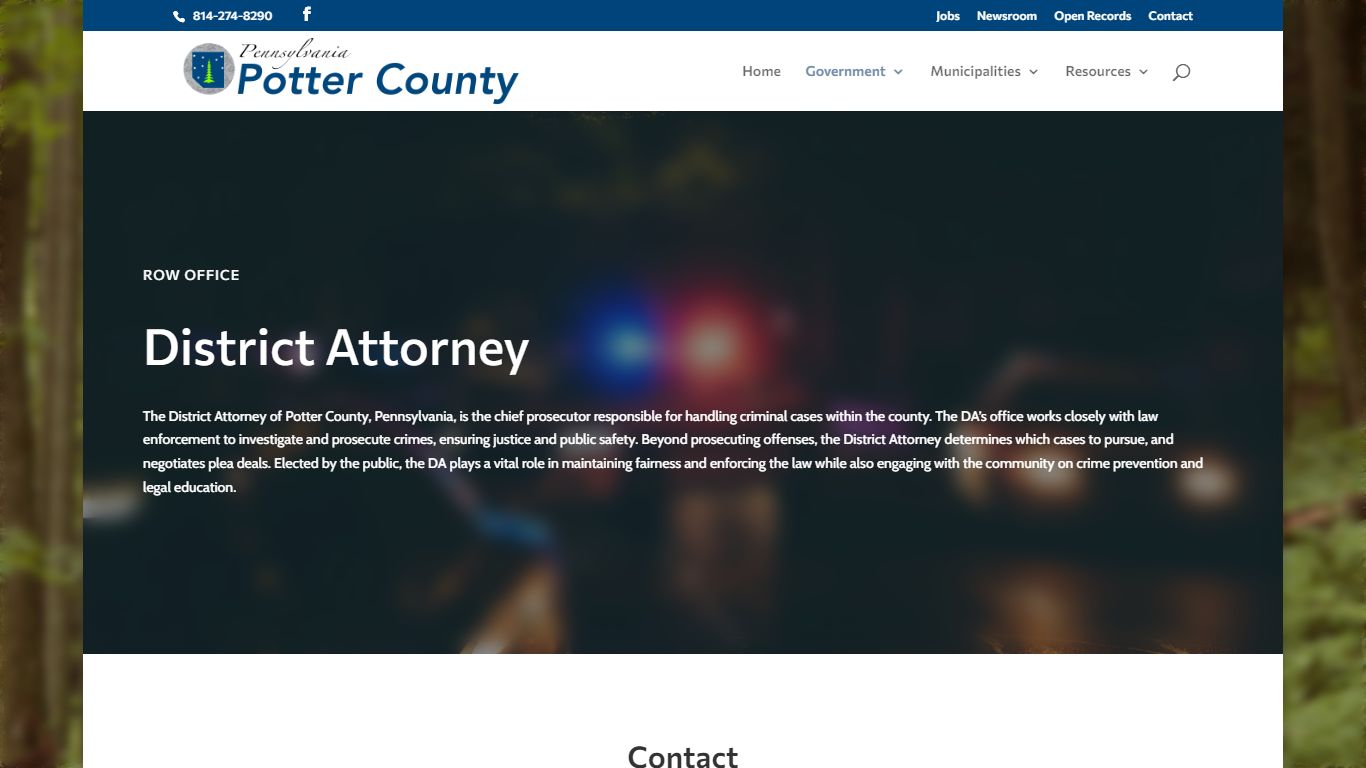 District Attorney | Potter County, Pennsylvania | Official Government ...